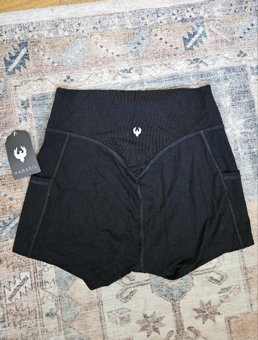 Namarie Black Women's Active Shorts - Picture 5 of 6